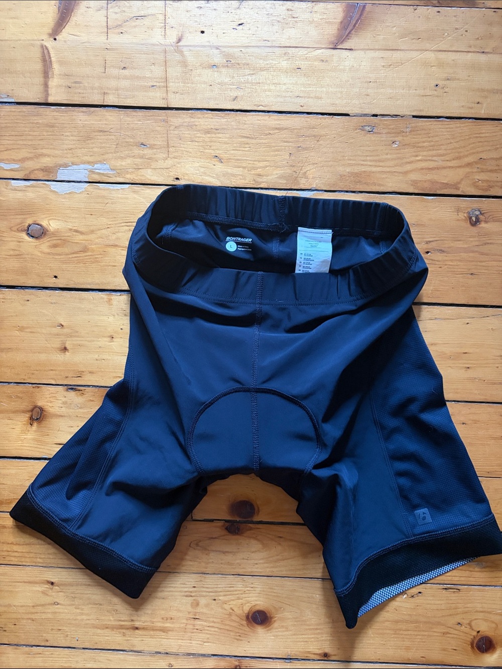 Men's Black Padded Cycling Liner Shorts